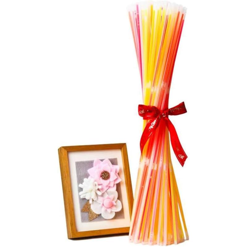 Glow Fever Glow Sticks Bulk 100ct 22'' Glow Necklaces with Connectors, Neon Light Sticks for Party Festivals Raves Concert Birthday Wedding, Blue - Image 2